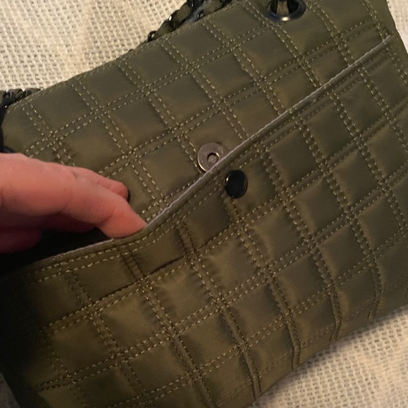 🔥HKWIP Olive Quilted Crossbody Bag. NWOT - Picture 8 of 13